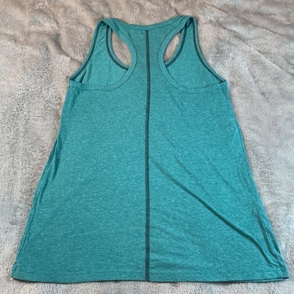 Athletic Works Teal “Planning My Next Cheat Meal” Soft Stretchy Tank Top - Picture 6 of 6